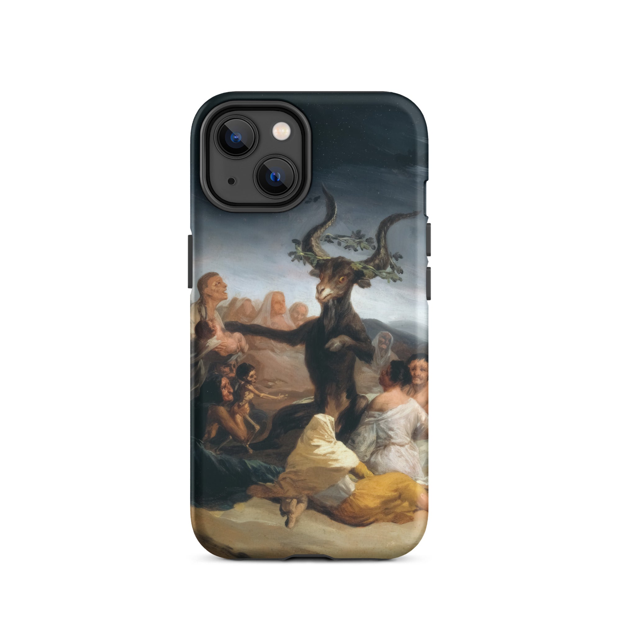 Witches Sabbath Francisco Goya Iphone Case, 14 / Matte, Phone Case Painting Goat Like Figure Surrounded People