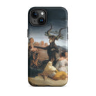 Witches Sabbath Francisco Goya Iphone Case, 15 Plus / Matte, Iphone Case Painting Goat Headed Figure