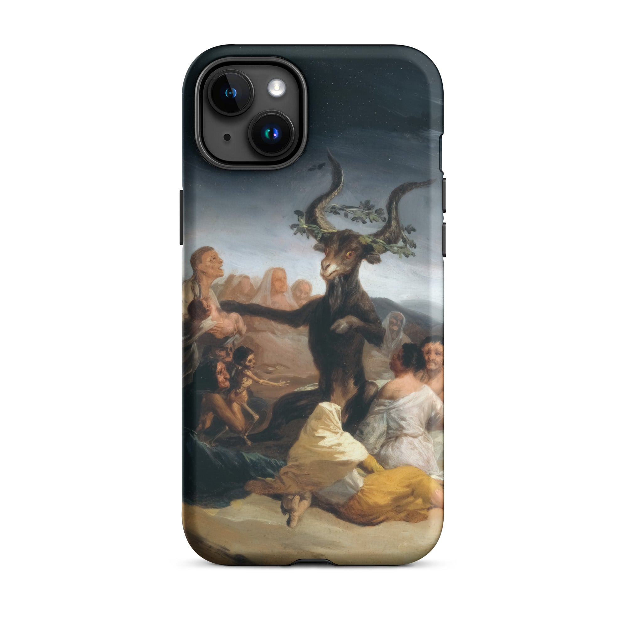 Witches Sabbath Francisco Goya Iphone Case, 15 Plus / Matte, Iphone Case Painting Goat Headed Figure