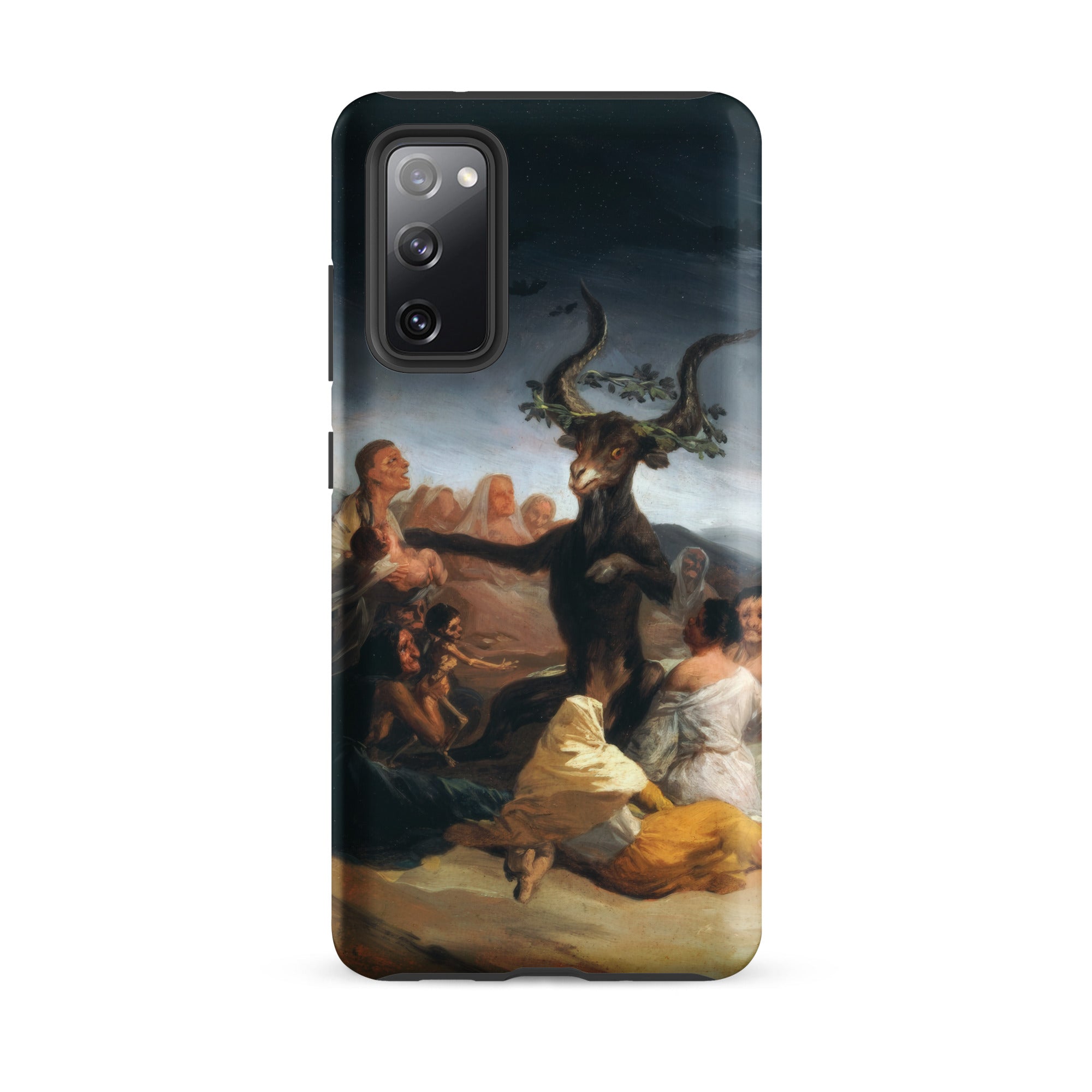 Witches’ Sabbath Francisco Goya Samsung Case, Galaxy S20 Fe / Matte, Black Smartphone Case Classical Painting Goat Headed Figure Group