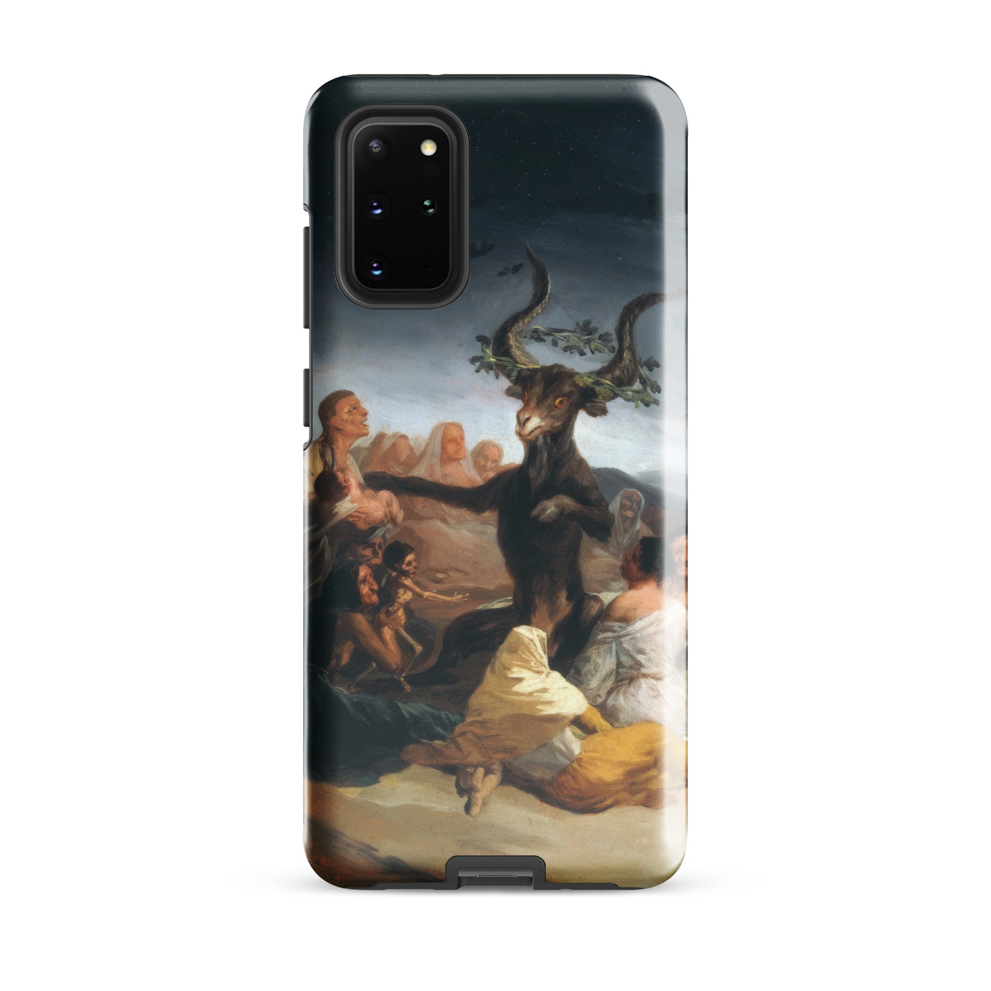 Witches’ Sabbath Francisco Goya Samsung Case, Galaxy S20 Plus / Gloss, Black Smartphone Case Classical Painting Goat Headed Figure