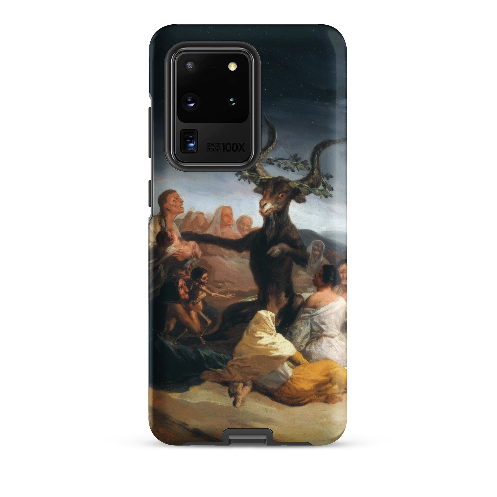 Witches’ Sabbath Francisco Goya Samsung Case, Galaxy S20 Ultra / Matte, Black Smartphone Case Classical Painting Goat Headed Figure