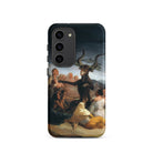 Witches’ Sabbath Francisco Goya Samsung Case, Galaxy S23 / Matte, Phone Case Dark Classical Painting Goat Headed Figure Surrounded