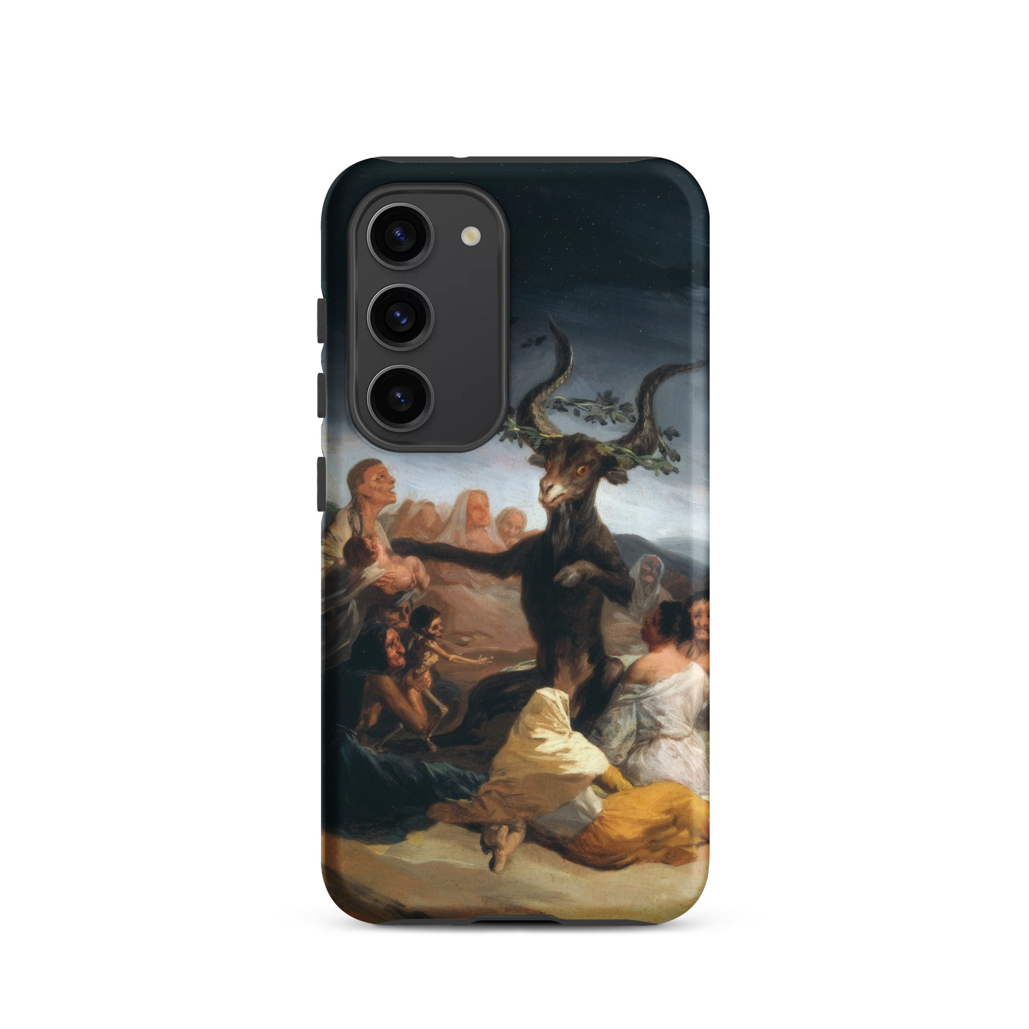 Witches’ Sabbath Francisco Goya Samsung Case, Galaxy S23 / Matte, Phone Case Dark Classical Painting Goat Headed Figure Surrounded