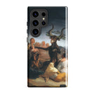 Witches’ Sabbath Francisco Goya Samsung Case, Galaxy S24 Ultra / Gloss, Smartphone Case Goat Headed Figure Surrounded People
