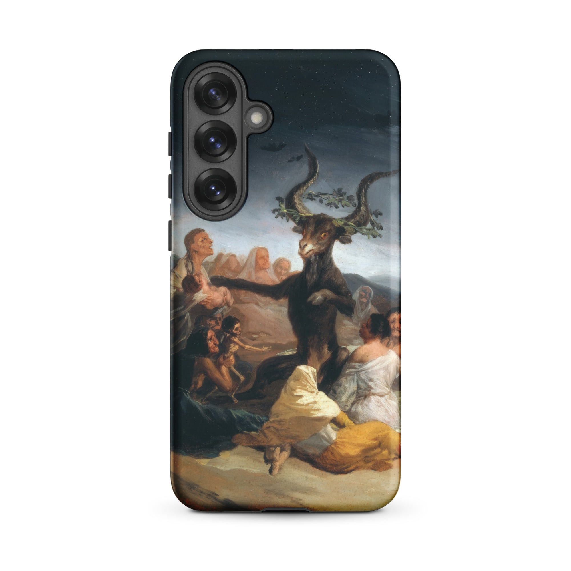 Witches’ Sabbath Francisco Goya Samsung Case, Galaxy S25 Plus / Matte, Black Smartphone Case Classical Painting Goat Headed Figure