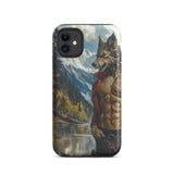 Wolfgang - Gay Wolf Art Iphone Case, 11 / Matte, Phone Case Werewolf Design