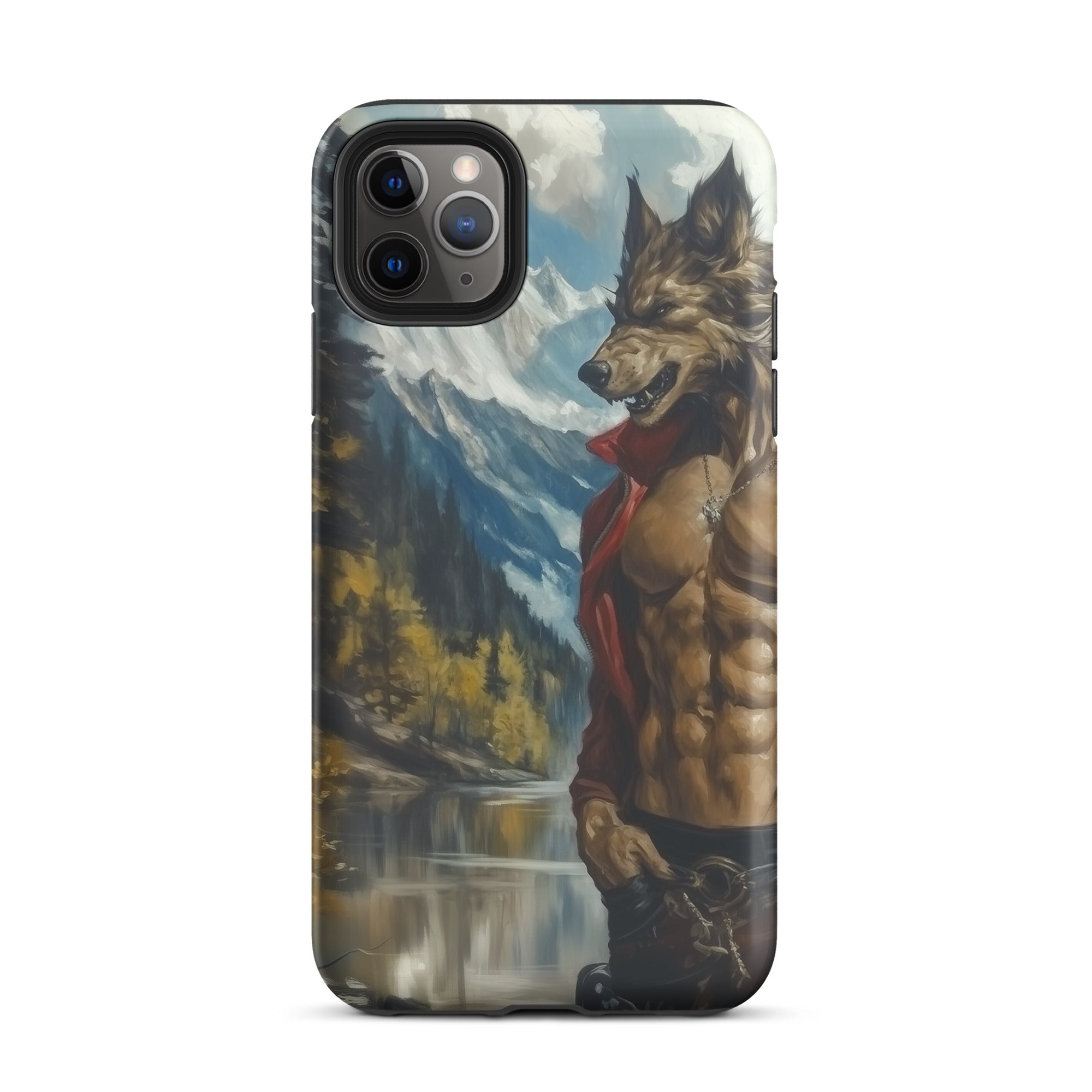 Wolfgang Gay Wolf Art Iphone Case, 11 Pro Max / Matte, Phone Case Wolf Man Design