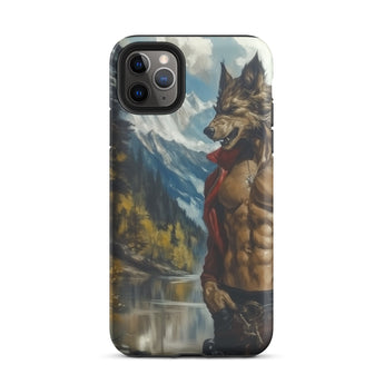 Wolfgang - Gay Wolf Art Iphone Case, 11 Pro Max / Matte, Phone Case Wolf-man Design