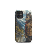 Wolfgang - Gay Wolf Art Iphone Case, 12 Mini / Matte, Phone Case Werewolf Design