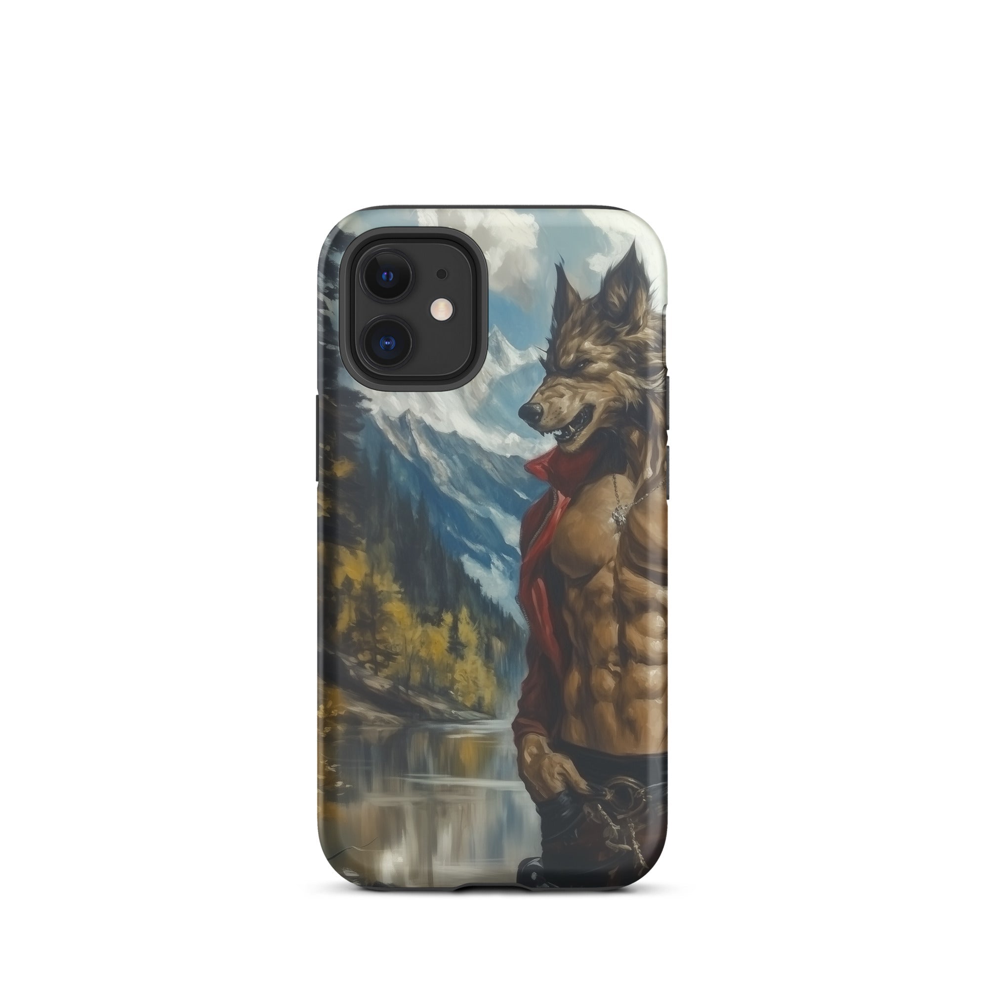 Wolfgang Gay Wolf Art Iphone Case, 12 Mini / Matte, Phone Case Werewolf Design