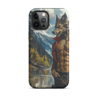 Wolfgang - Gay Wolf Art Iphone Case, 12 Pro Max / Matte, Wolf-themed Phone Case
