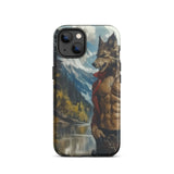 Wolfgang - Gay Wolf Art Iphone Case, 13 / Matte, Phone Case Werewolf Design