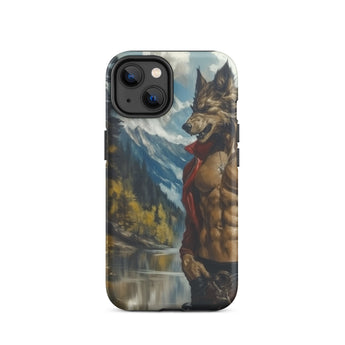 Wolfgang - Gay Wolf Art Iphone Case, 14 / Matte, Wolf-themed Phone Case