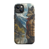 Wolfgang - Gay Wolf Art Iphone Case, 14 Plus / Matte, Iphone Case Werewolf Design