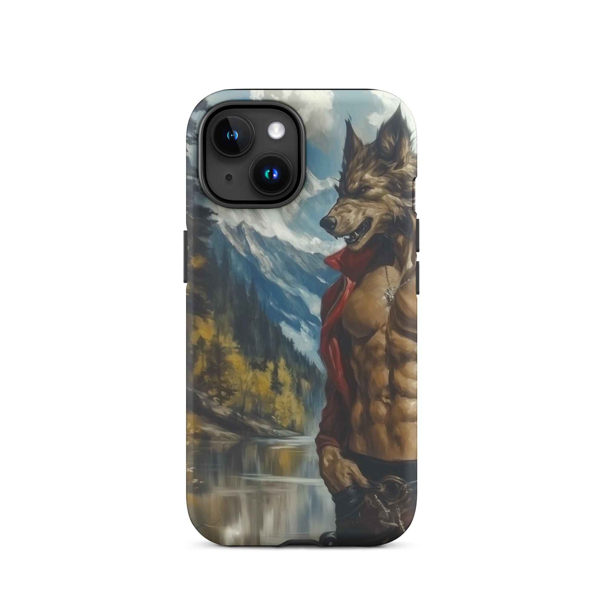 Wolfgang Gay Wolf Art Iphone Case, 15 / Matte, Iphone Case Wolfman Design