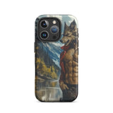 Wolfgang - Gay Wolf Art Iphone Case, 16 Pro / Matte, Phone Case Werewolf Design