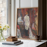 Woman Before a Mirror - Henri De Toulouse-lautrec Art Print / Canvas, Posters Prints & Visual Artwork, Toby Leon