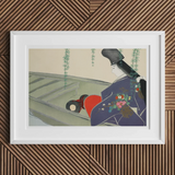 Woman in a Boat - Kamisaka Sekka Art Print, Framed Japanese Art Print