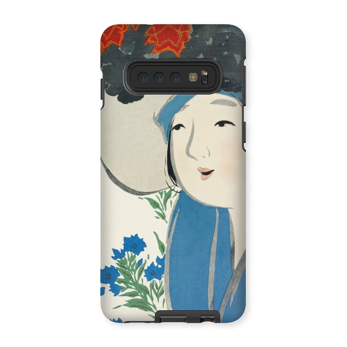 Woman From Momoyogusa - Art Phone Case - Kamisaka Sekka - Samsung Galaxy S10 / Matte - Mobile Phone Cases - Aesthetic
