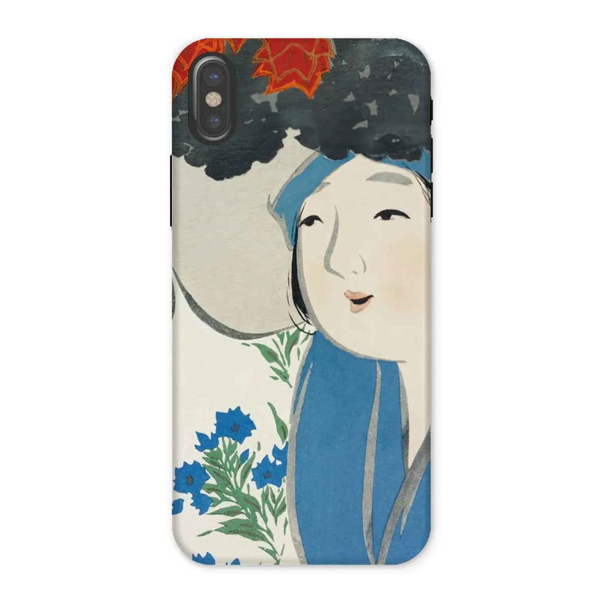 Woman From Momoyogusa - Art Phone Case - Kamisaka Sekka - Iphone x / Matte - Mobile Phone Cases - Aesthetic Art