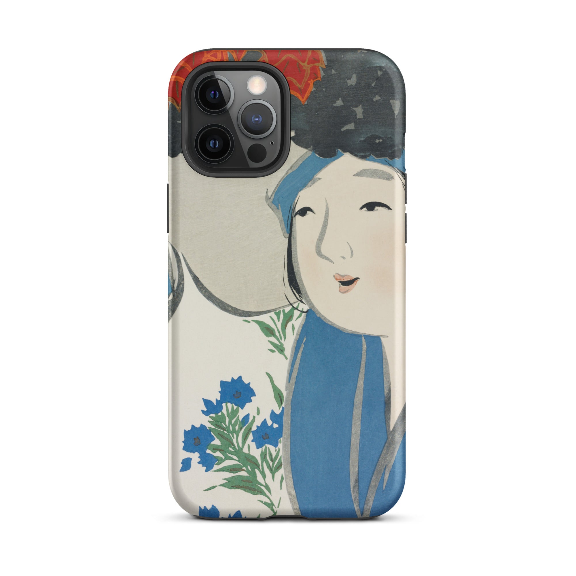 Woman from Momoyogusa Kamisaka Sekka Iphone Case, 12 Pro Max / Matte, Phone Case Japanese Art Print