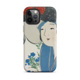 Woman from Momoyogusa - Kamisaka Sekka Iphone Case, 12 Pro Max / Matte, Phone Case Japanese Art Print
