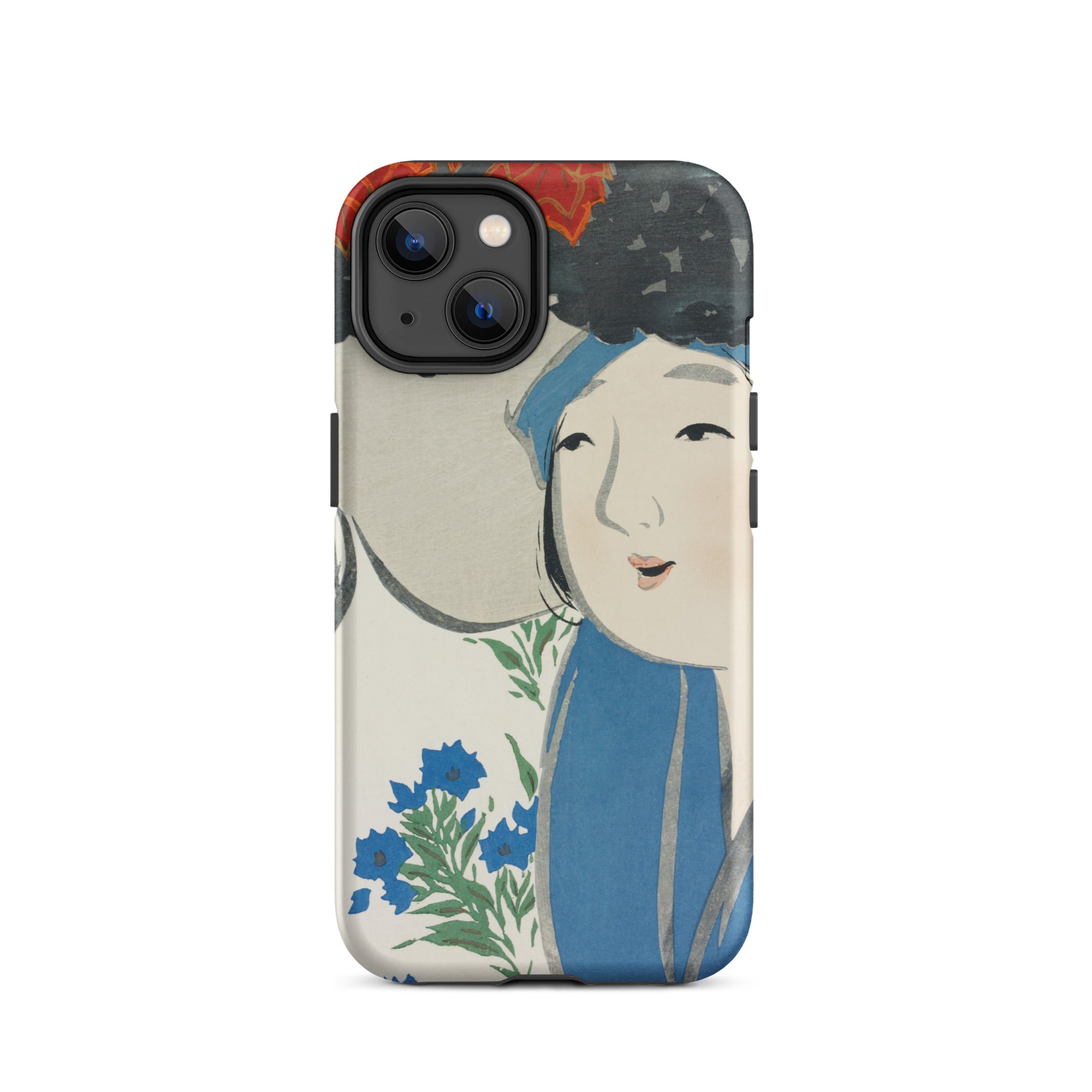 Woman from Momoyogusa Kamisaka Sekka Iphone Case, 14 / Matte, Artistic Phone Case