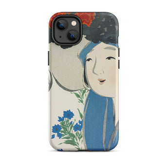 Woman from Momoyogusa - Kamisaka Sekka Iphone Case, 14 Plus / Matte, Artistic Phone Case