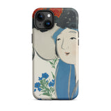 Woman from Momoyogusa - Kamisaka Sekka Iphone Case, 15 Plus / Matte, Phone Case Japanese Art