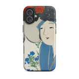 Woman from Momoyogusa - Kamisaka Sekka Iphone Case, 16 Plus / Matte, Artistic Phone Case