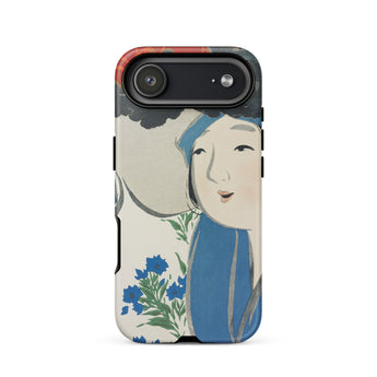 Woman from Momoyogusa - Kamisaka Sekka Phone Case Iphone 17 Air / Matte Google Pixel 7 Pro Vintage Portrait, Sekka’s, Meiji-era Artistry