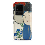 Woman from Momoyogusa - Kamisaka Sekka Samsung Case, Galaxy S20 Ultra / Matte, Smartphone Case Art Print Two Figures