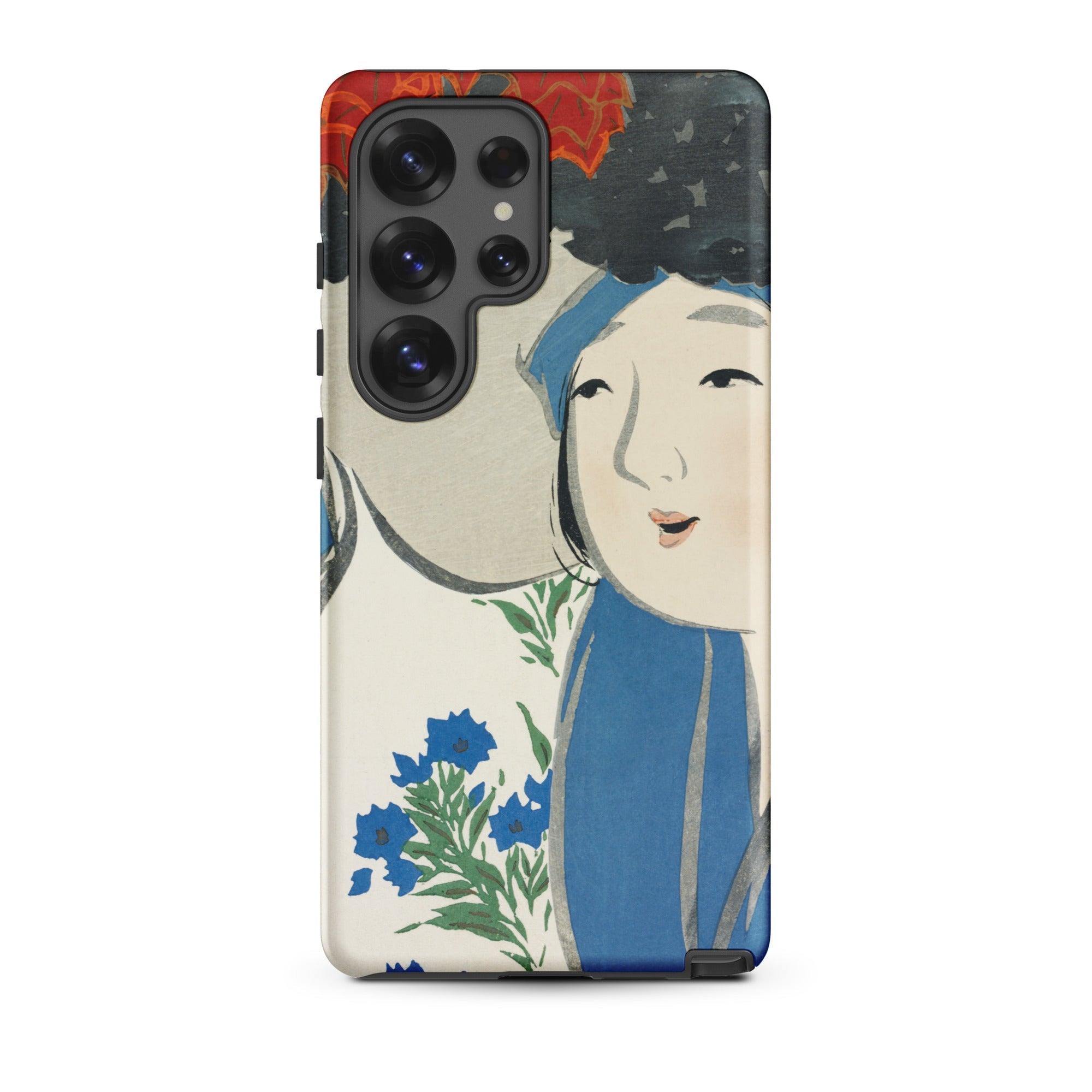 Woman from Momoyogusa Kamisaka Sekka Samsung Case, Galaxy S25 Ultra / Matte, Smartphone Case Japanese Style Illustration Woman