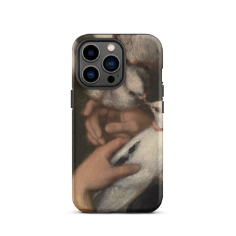 Woman with Pigeons - Gustave Courbet Iphone Case, 13 Pro / Matte, Artistic Phone Case