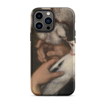 Woman with Pigeons - Gustave Courbet Iphone Case, 13 Pro Max / Matte, Artistic Phone Case