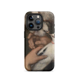 Woman with Pigeons - Gustave Courbet Iphone Case, 15 Pro / Matte, Iphone Case Painting Design