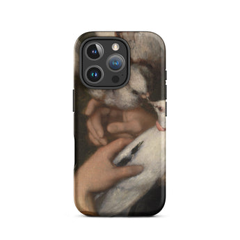 Woman with Pigeons - Gustave Courbet Iphone Case, 16 Pro / Matte, Artistic Phone Case