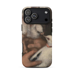 Woman with Pigeons - Gustave Courbet Iphone Case, 17 Pro Max / Matte, Mobile Phone Cases, Toby Leon