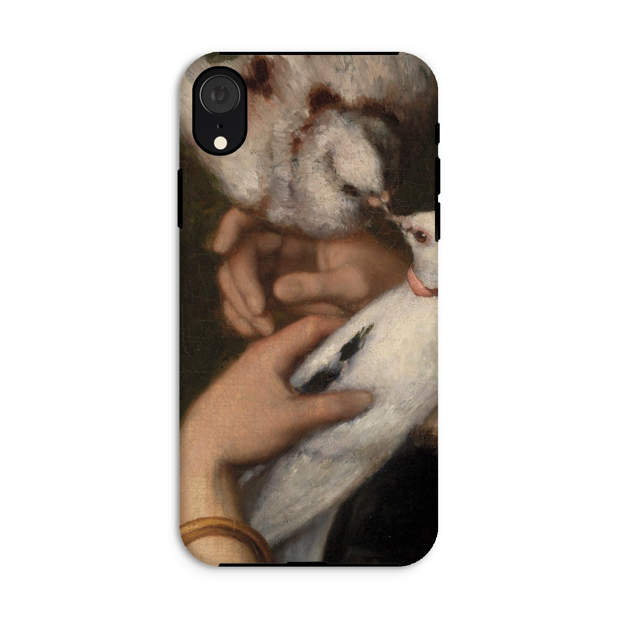 Woman with Pigeons Gustave Courbet Iphone Case, Xr / Matte, Artistic Phone Case Doves