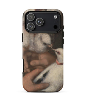 Iphone 17 Pro Max / Matte Woman with Pigeons - Gustave Courbet Phone Case, Meets Silence, Without Warning
