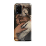 Woman with Pigeons - Gustave Courbet Samsung Case, Galaxy S20 Plus / Gloss, Phone Case Detailed Painting Hands White Animal