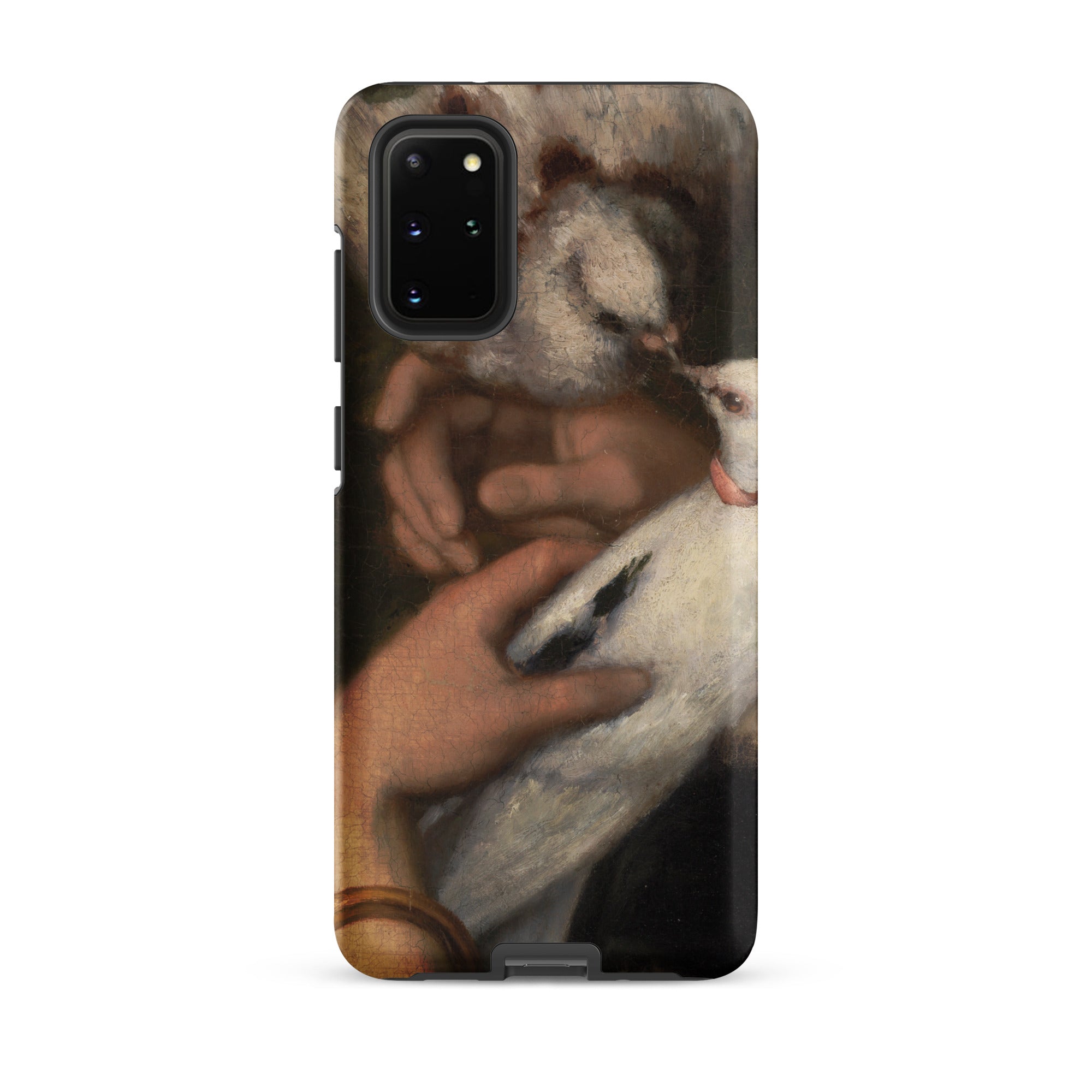 Woman with Pigeons Gustave Courbet Samsung Case, Galaxy S20 Plus / Matte, Samsung Galaxy Phone Case Classical Painting Hands White
