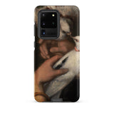 Woman with Pigeons - Gustave Courbet Samsung Case, Galaxy S20 Ultra / Matte, Dark-colored Smartphone Case Classical Painting Hands White
