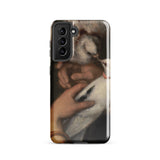 Woman with Pigeons - Gustave Courbet Samsung Case, Galaxy S21 / Gloss, Smartphone Case Classical Painting Hands Dove