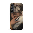 Woman with Pigeons Gustave Courbet Samsung Case, Galaxy S24 Plus / Matte, Smartphone Renaissance Style Painting Hands Dove Case