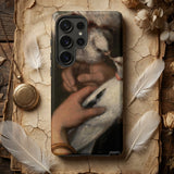 Woman with Pigeons - Gustave Courbet Samsung Galaxy Case, Mobile Phone Cases, Toby Leon