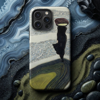 Frau an der Uferlinie - Leon Spilliaert Iphone Case, Handyhüllen, Toby