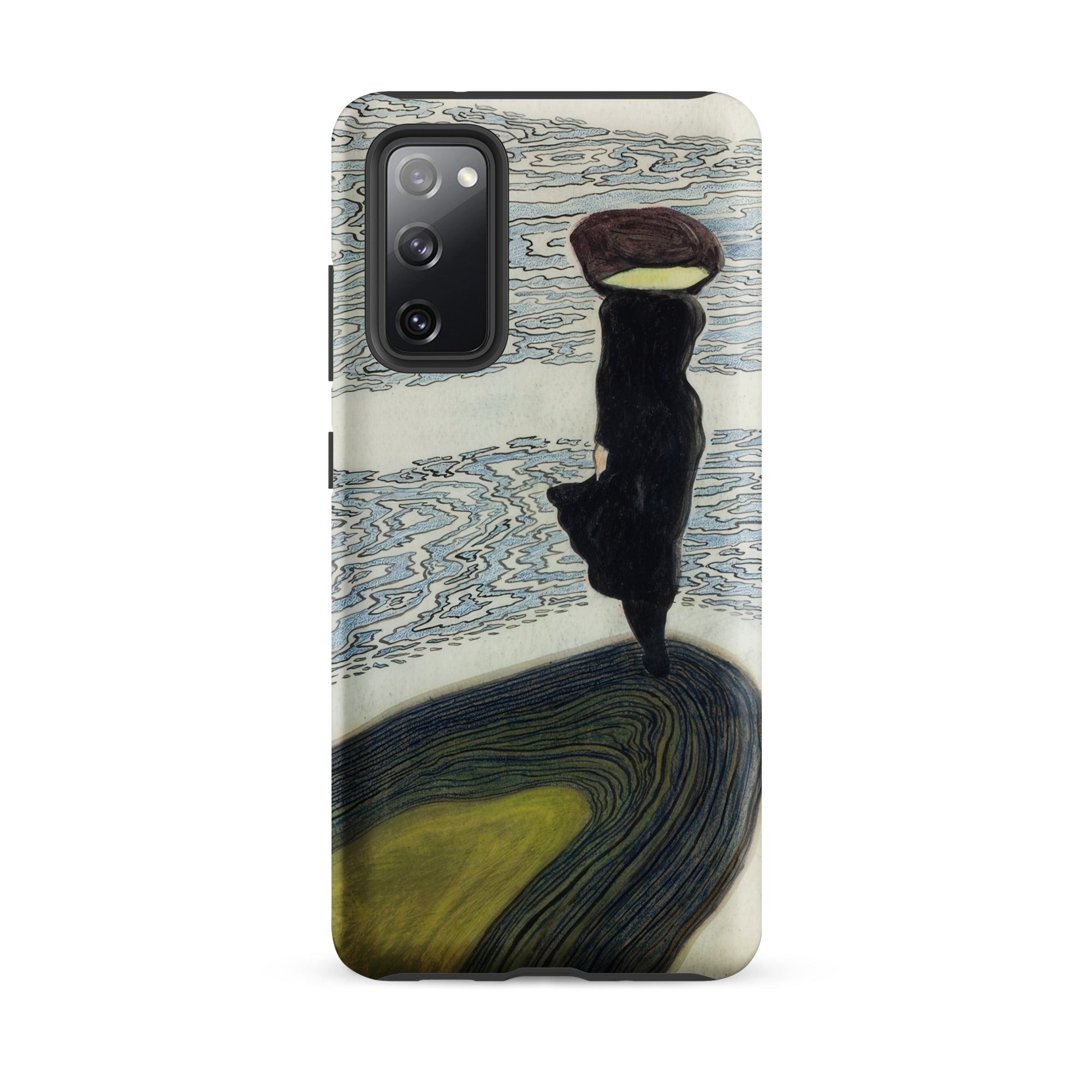 Woman at the Shoreline Leon Spilliaert Samsung Case, Galaxy S20 Fe / Matte, Smartphone Case Abstract Art Design Figure Load