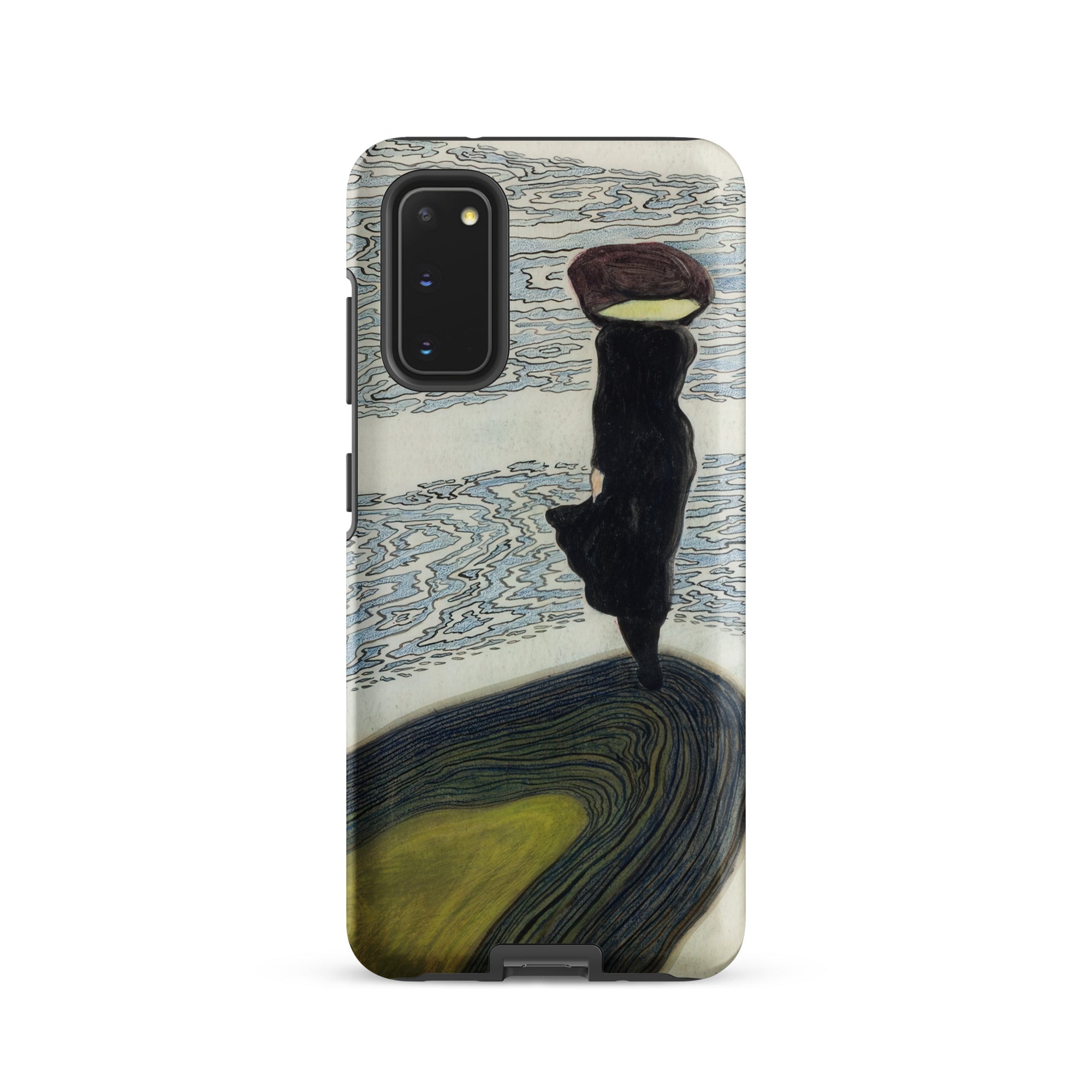 Woman at the Shoreline Leon Spilliaert Samsung Case, Galaxy S20 / Matte, Phone Case Stylized Artistic Design Person Load Head